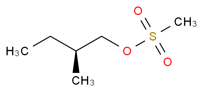 (S)-(+)-2-甲基丁基磺酸甲酯_分子结构_CAS_104418-40-8)