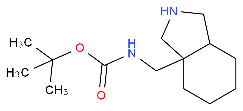 tert-butyl octahydro-3aH-isoindol-3a-ylmethylcarbamate_分子结构_CAS_)