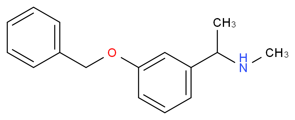 {1-[3-(benzyloxy)phenyl]ethyl}(methyl)amine_分子结构_CAS_123926-66-9
