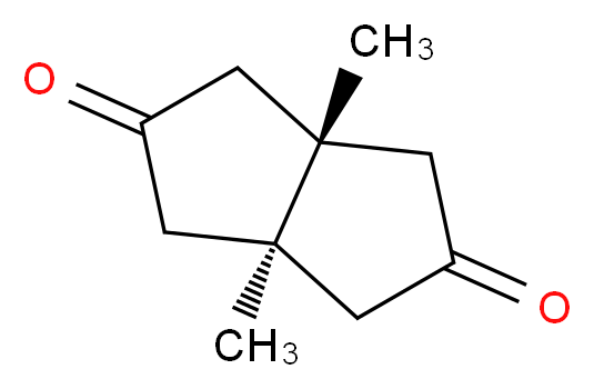 cis-1,5-Dimethylbicyclo[3.3.0]octane-3,7-dione_分子结构_CAS_21170-10-5)