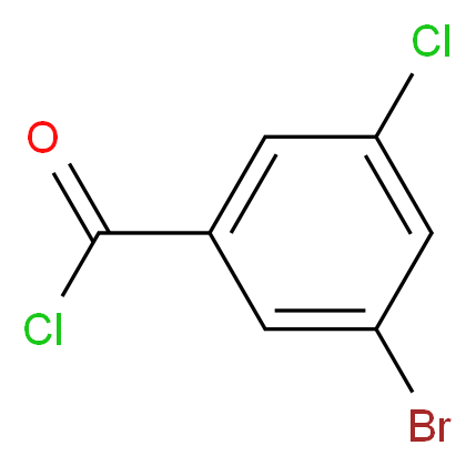 3-Bromo-5-chloro benzoylchloride_分子结构_CAS_21900-27-6)