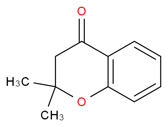 2,2-dimethyl-3,4-dihydro-2H-1-benzopyran-4-one_分子结构_CAS_3780-33-4