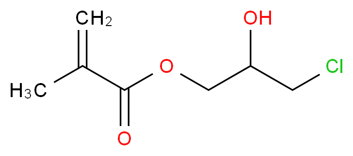 3-chloro-2-hydroxypropyl 2-methylprop-2-enoate_分子结构_CAS_13159-52-9