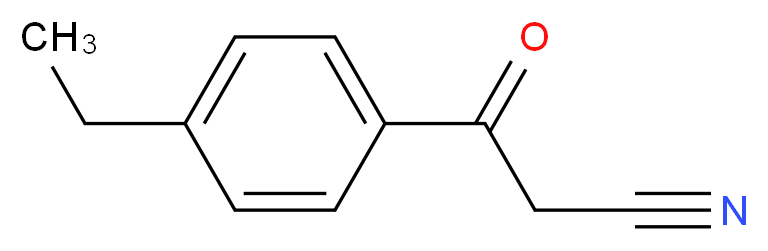 3-(4-ethylphenyl)-3-oxopropanenitrile_分子结构_CAS_96220-15-4