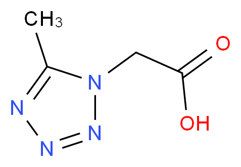 2-(5-methyl-1H-1,2,3,4-tetrazol-1-yl)acetic acid_分子结构_CAS_21743-55-5