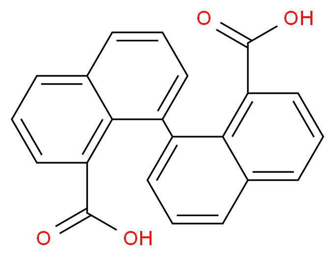 8-(8-carboxynaphthalen-1-yl)naphthalene-1-carboxylic acid_分子结构_CAS_29878-91-9