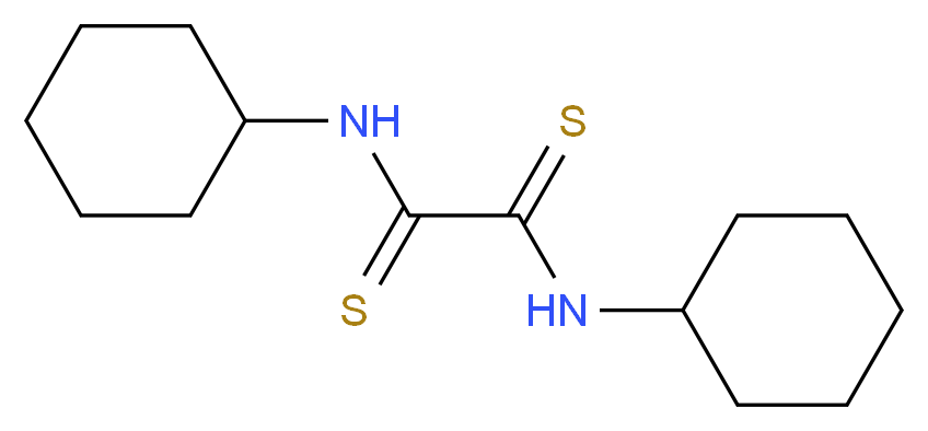 N,N'-dicyclohexylethanedithioamide_分子结构_CAS_122-36-1