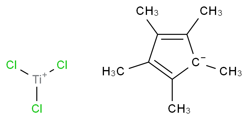 pentamethylcyclopenta-2,4-dien-1-ide; trichlorotitaniumylium_分子结构_CAS_12129-06-5