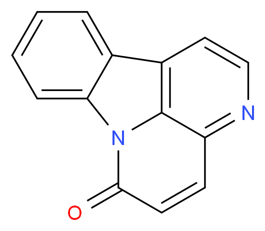 1,6-diazatetracyclo[7.6.1.0<sup>5</sup>,<sup>1</sup><sup>6</sup>.0<sup>1</sup><sup>0</sup>,<sup>1</sup><sup>5</sup>]hexadeca-3,5,7,9(16),10(15),11,13-heptaen-2-one_分子结构_CAS_479-43-6