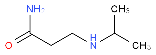 3-(Isopropylamino)propanamide_分子结构_CAS_)