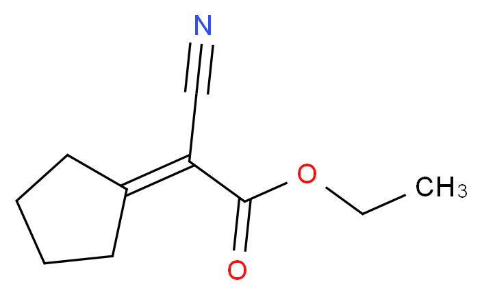 ethyl cyano(cyclopentylidene)acetate_分子结构_CAS_5407-83-0)