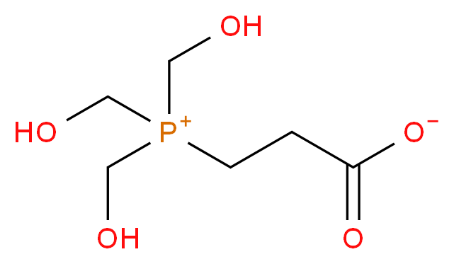 3-[tris(hydroxymethyl)phosphaniumyl]propanoate_分子结构_CAS_15931-64-3