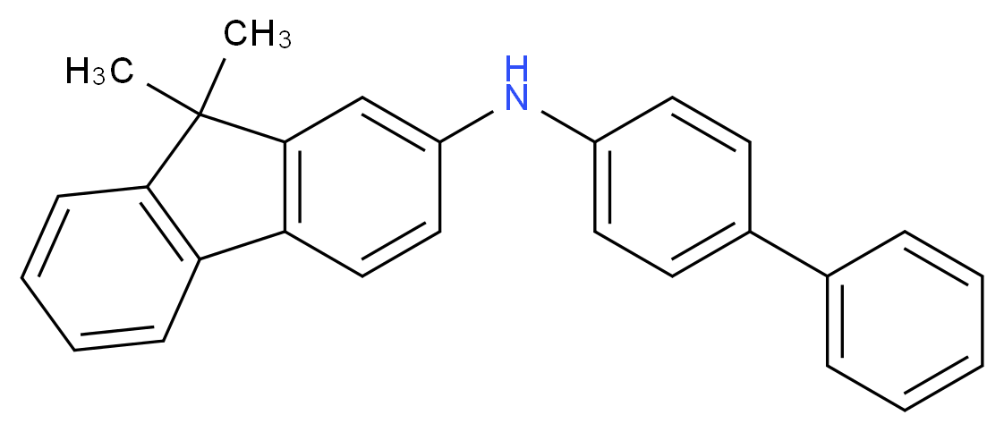 N-([1,1'-Biphenyl]-4-yl)-9,9-dimethyl-9H-fluoren-2-amine_分子结构_CAS_897671-69-1)