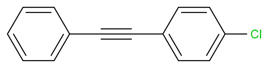 1-chloro-4-(2-phenylethynyl)benzene_分子结构_CAS_5172-02-1