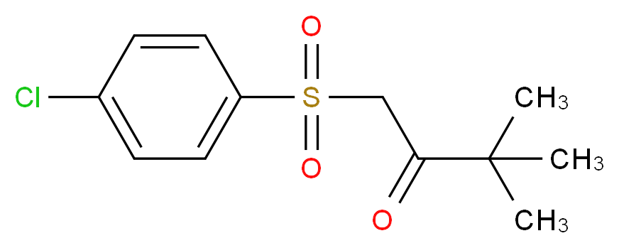 1-(4-chlorobenzenesulfonyl)-3,3-dimethylbutan-2-one_分子结构_CAS_207974-06-9