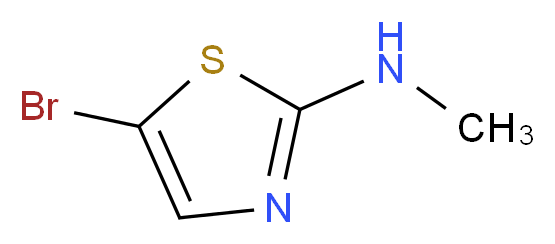 5-bromo-N-methyl-1,3-thiazol-2-amine_分子结构_CAS_37653-33-1