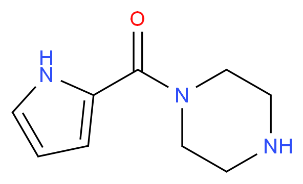 1-(1H-pyrrol-2-ylcarbonyl)piperazine_分子结构_CAS_1038285-42-5)