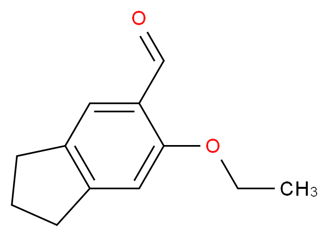 6-ethoxy-2,3-dihydro-1H-indene-5-carbaldehyde_分子结构_CAS_876717-50-9