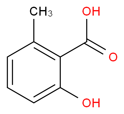 2-hydroxy-6-methylbenzoic acid_分子结构_CAS_567-61-3