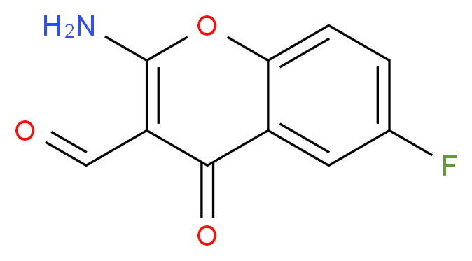 2-amino-6-fluoro-4-oxo-4H-chromene-3-carbaldehyde_分子结构_CAS_288399-47-3)