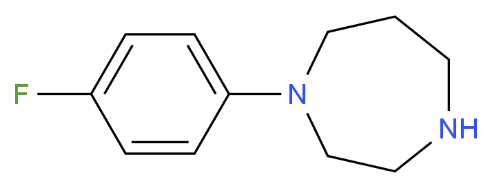 1-(4-fluorophenyl)-1,4-diazepane_分子结构_CAS_751468-47-0