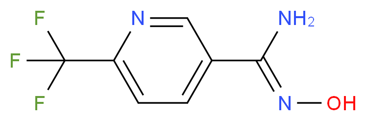 6-(Trifluoromethyl)pyridine-3-amidoxime_分子结构_CAS_81261-93-0)