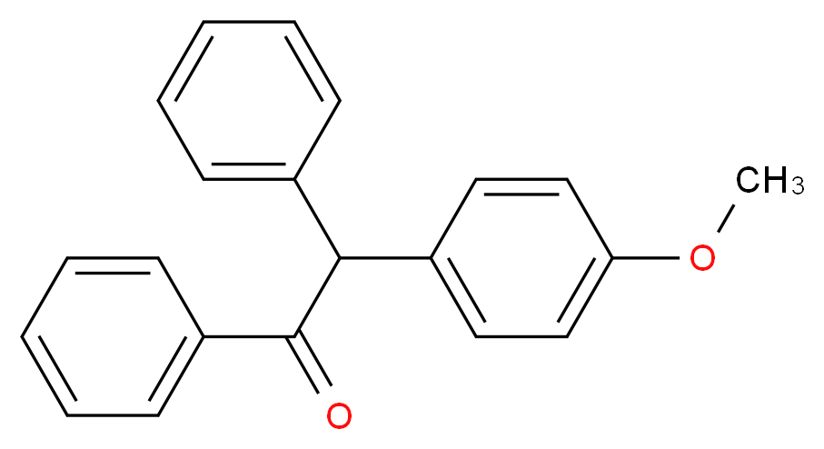 2-(p-Methoxyphenyl)-2-phenyl-acetophenone_分子结构_CAS_5543-97-5)