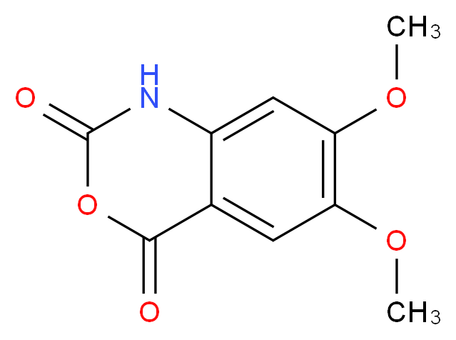 6,7-Dimethoxy-2H-3,1-benzoxazine-2,4(1H)-dione_分子结构_CAS_20197-92-6)
