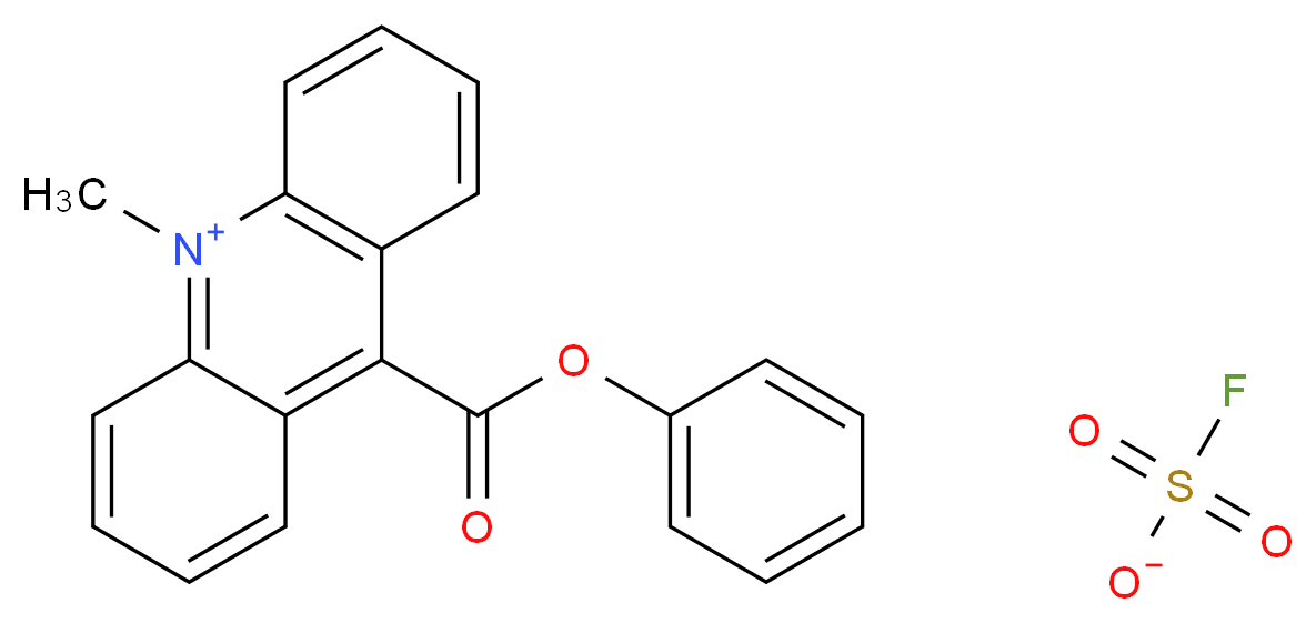 10-methyl-9-(phenoxycarbonyl)acridin-10-ium O-(fluorosulfonyl)oxidanidolate_分子结构_CAS_149300-54-9