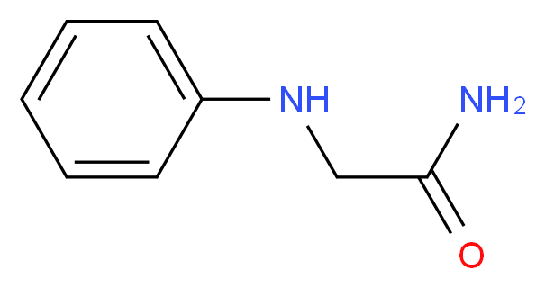 2-(phenylamino)acetamide_分子结构_CAS_21969-70-0