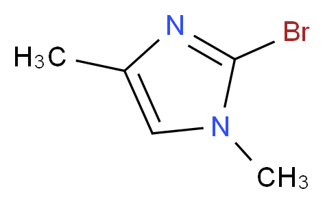 2-Bromo-1,4-dimethyl-1H-imidazole_分子结构_CAS_235426-30-9)