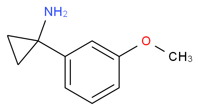 1-(3-METHOXYPHENYL)CYCLOPROPANAMINE_分子结构_CAS_604799-95-3)