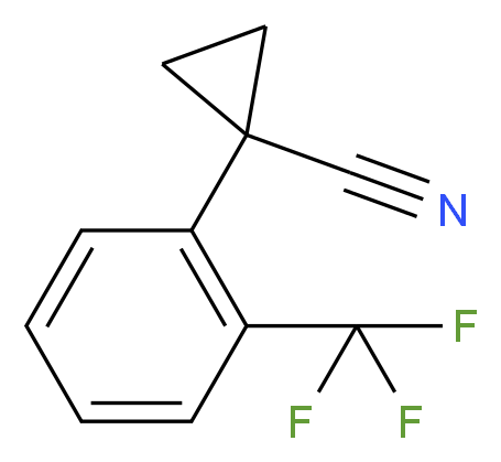 1-(2-(trifluoromethyl)phenyl)cyclopropanecarbonitrile_分子结构_CAS_124276-63-7)