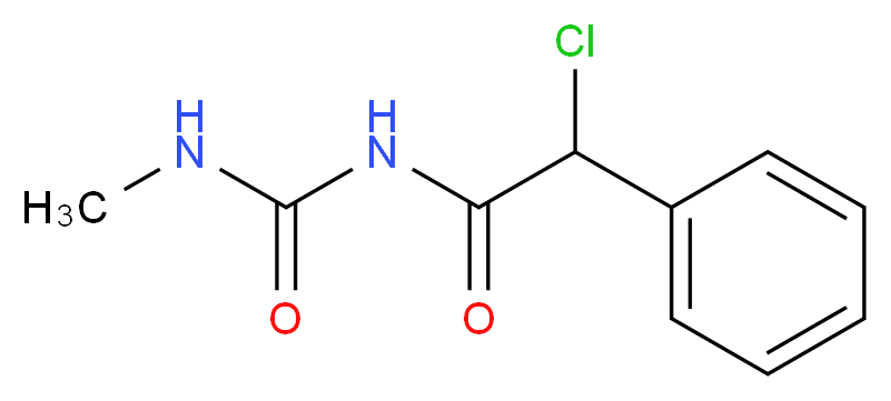 1-(2-chloro-2-phenylacetyl)-3-methylurea_分子结构_CAS_99070-51-6