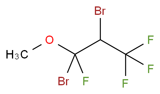1,2-Dibromo-1,3,3,3-tetrafluoropropyl methyl ether 97%_分子结构_CAS_885276-42-6)