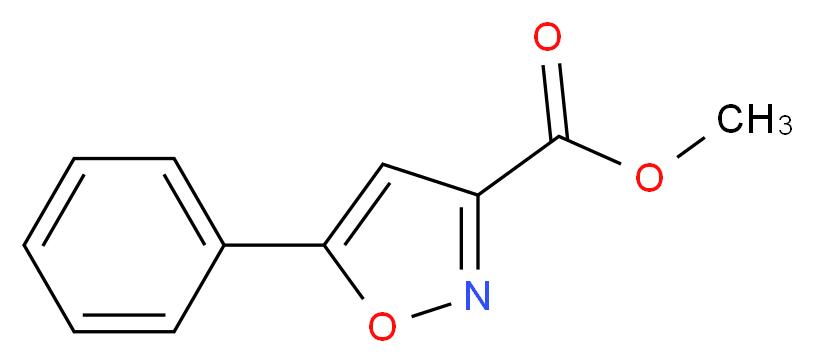 Methyl 5-phenyl-3-isoxazolecarboxylate_分子结构_CAS_51677-09-9)