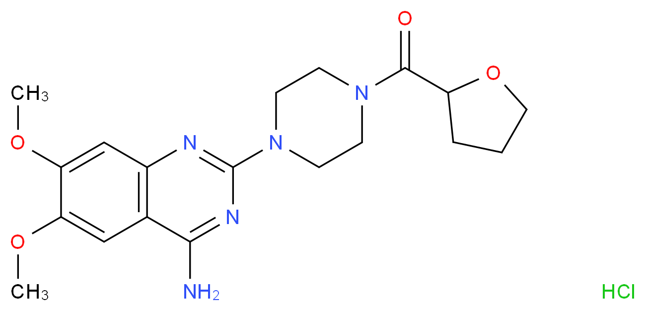 Terazosin hydrochloride_分子结构_CAS_63590-64-7)