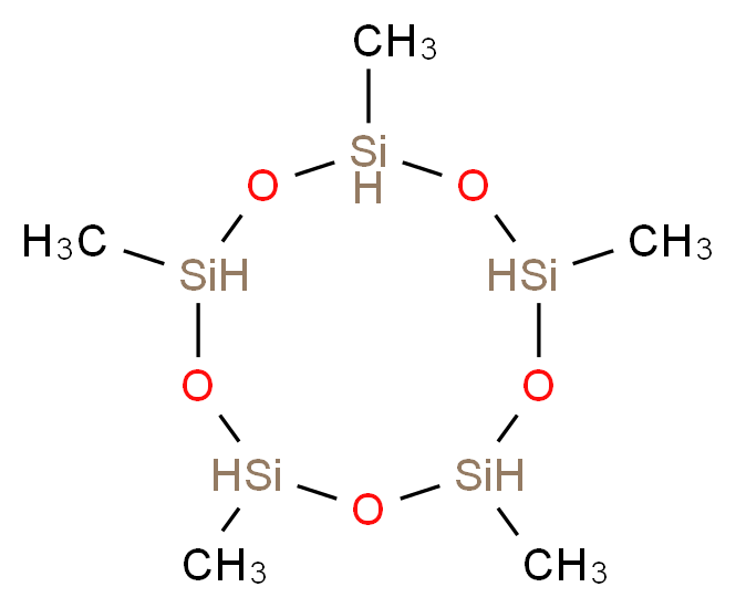 2,4,6,8,10-pentamethyl-1,3,5,7,9,2,4,6,8,10-pentaoxapentasilecane_分子结构_CAS_6166-86-5