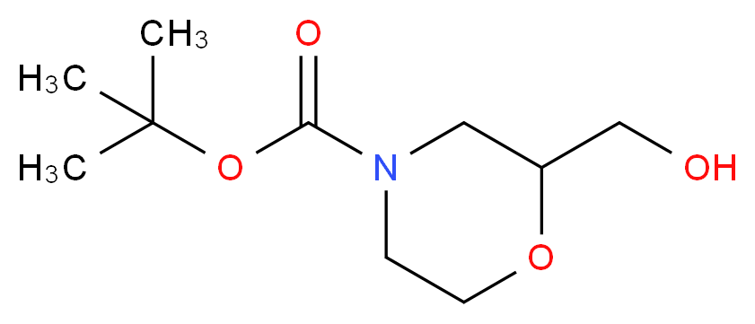 tert-butyl (2S)-2-(hydroxymethyl)morpholine-4-carboxylate_分子结构_CAS_135065-76-8)