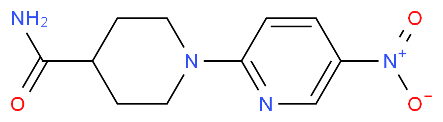 1-(5-Nitropyridin-2-yl)piperidine-4-carboxamide_分子结构_CAS_752944-99-3)