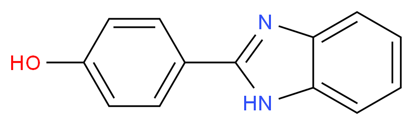 4-(1H-Benzimidazol-2-yl)phenol_分子结构_CAS_)