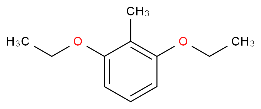 1,3-diethoxy-2-methylbenzene_分子结构_CAS_6972-63-0