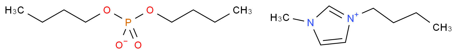 1-n-Butyl-3-methylimidazolium di-n-butyl phosphate_分子结构_CAS_663199-28-8)