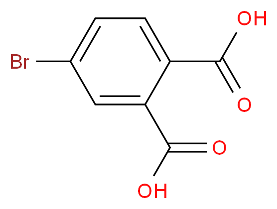 4-溴邻苯二甲酸_分子结构_CAS_6968-28-1)