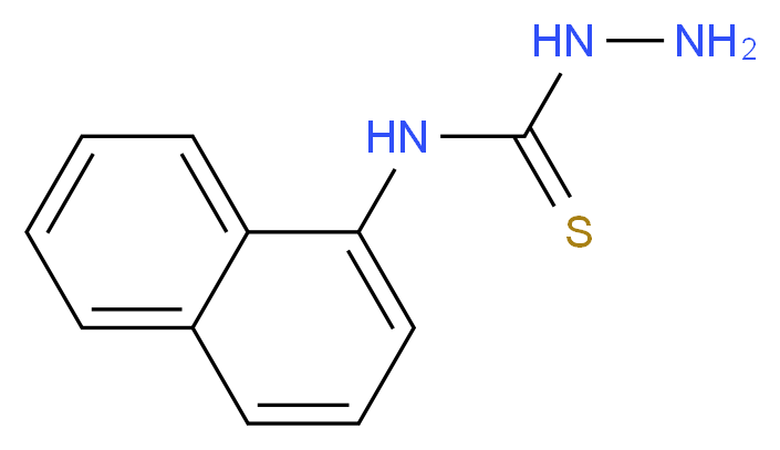 3-amino-1-(naphthalen-1-yl)thiourea_分子结构_CAS_42135-78-4