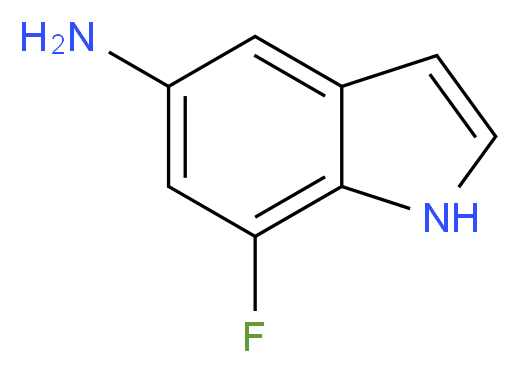 5-Amino-7-fluoro-1H-indole_分子结构_CAS_926028-84-4)