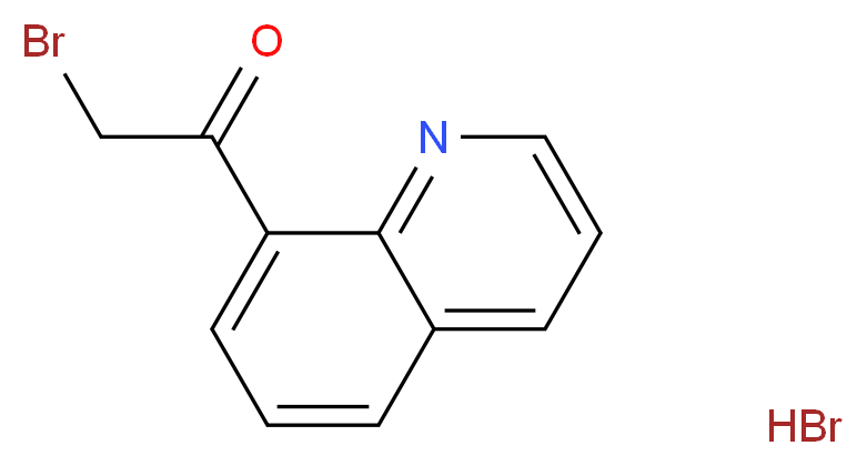 2-bromo-1-(quinolin-8-yl)ethan-1-one hydrobromide_分子结构_CAS_859962-48-4