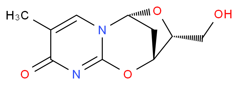 (1R,9R,10R)-10-(hydroxymethyl)-4-methyl-8,11-dioxa-2,6-diazatricyclo[7.2.1.0<sup>2</sup>,<sup>7</sup>]dodeca-3,6-dien-5-one_分子结构_CAS_15981-92-7