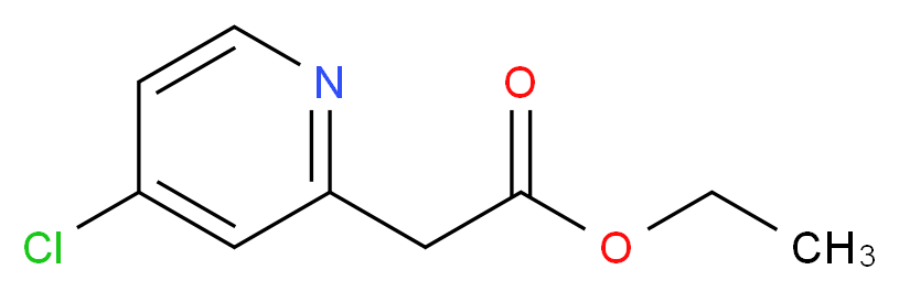 ethyl 2-(4-chloropyridin-2-yl)acetate_分子结构_CAS_1060814-85-8)