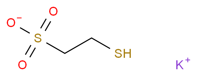 Potassium 2-mercaptoethanesulfonate_分子结构_CAS_126397-51-1)